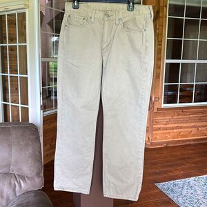Levis 514 Jeans Mens 33X30 Khaki Tan Casual Street School Work Farm Western
